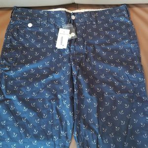 Ralph Lauren Ladies Navy Anchor Print Shorts Navy